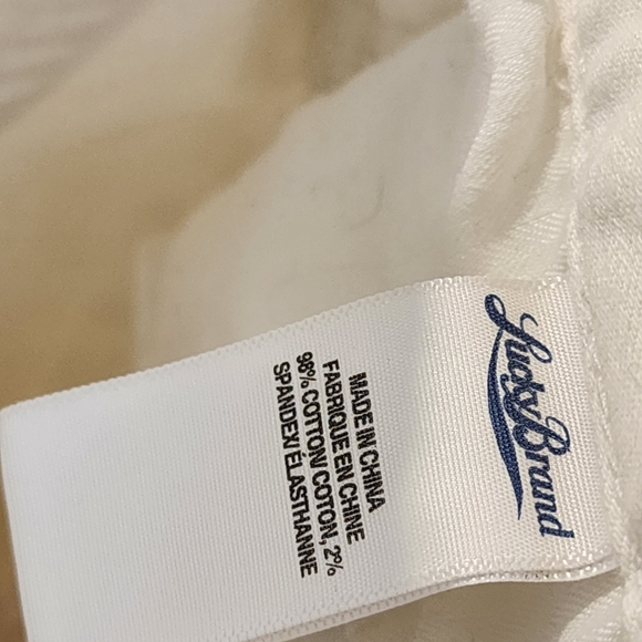 Lucky Brand Cream Denim Shorts Size 4/27 - Picture 7 of 11